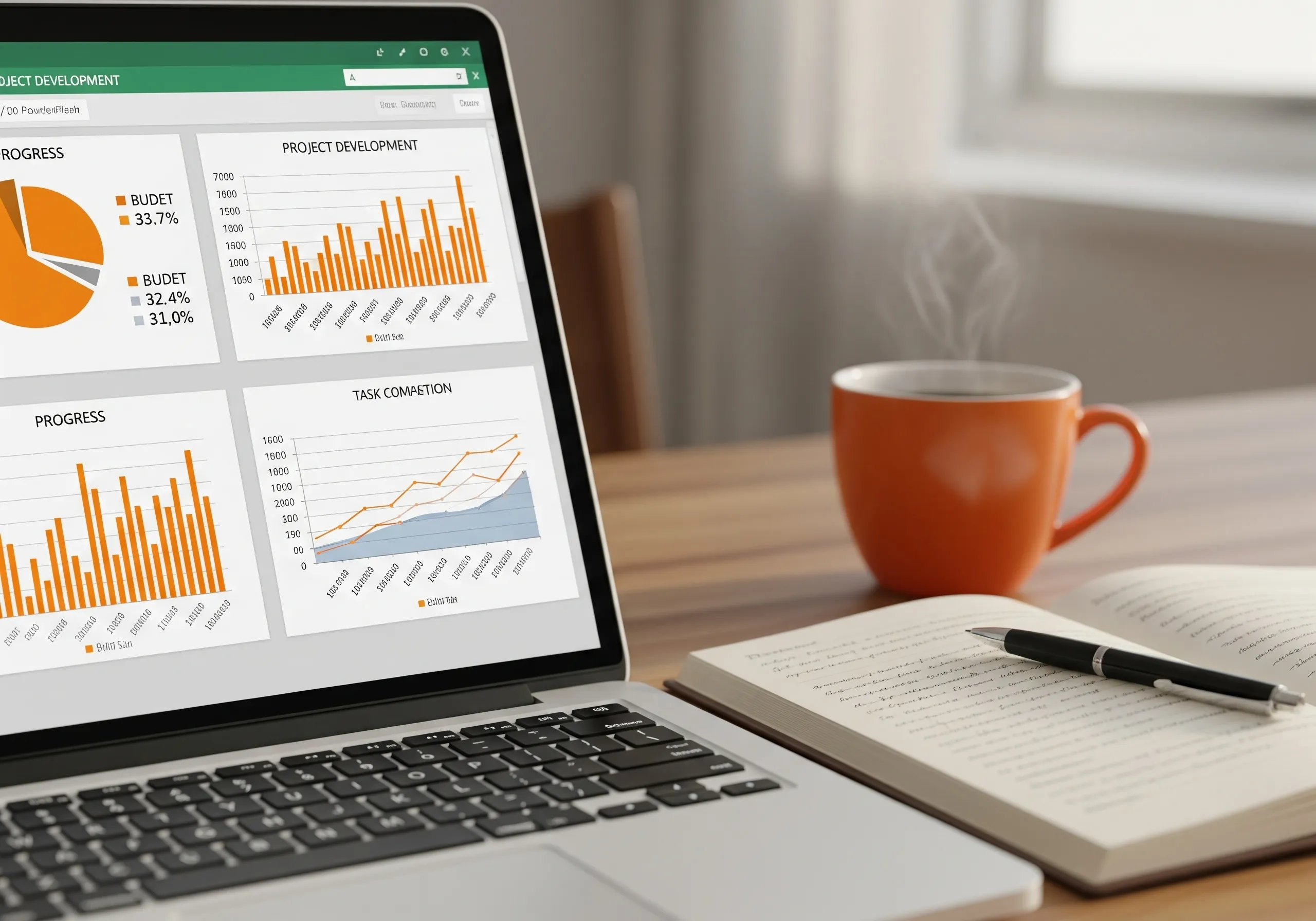 Project development charts and graphs